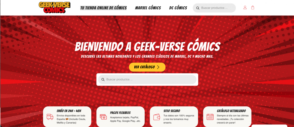 He creado Geek-Verse Cómics: la mejor tienda online de cómics en España 🇪🇸